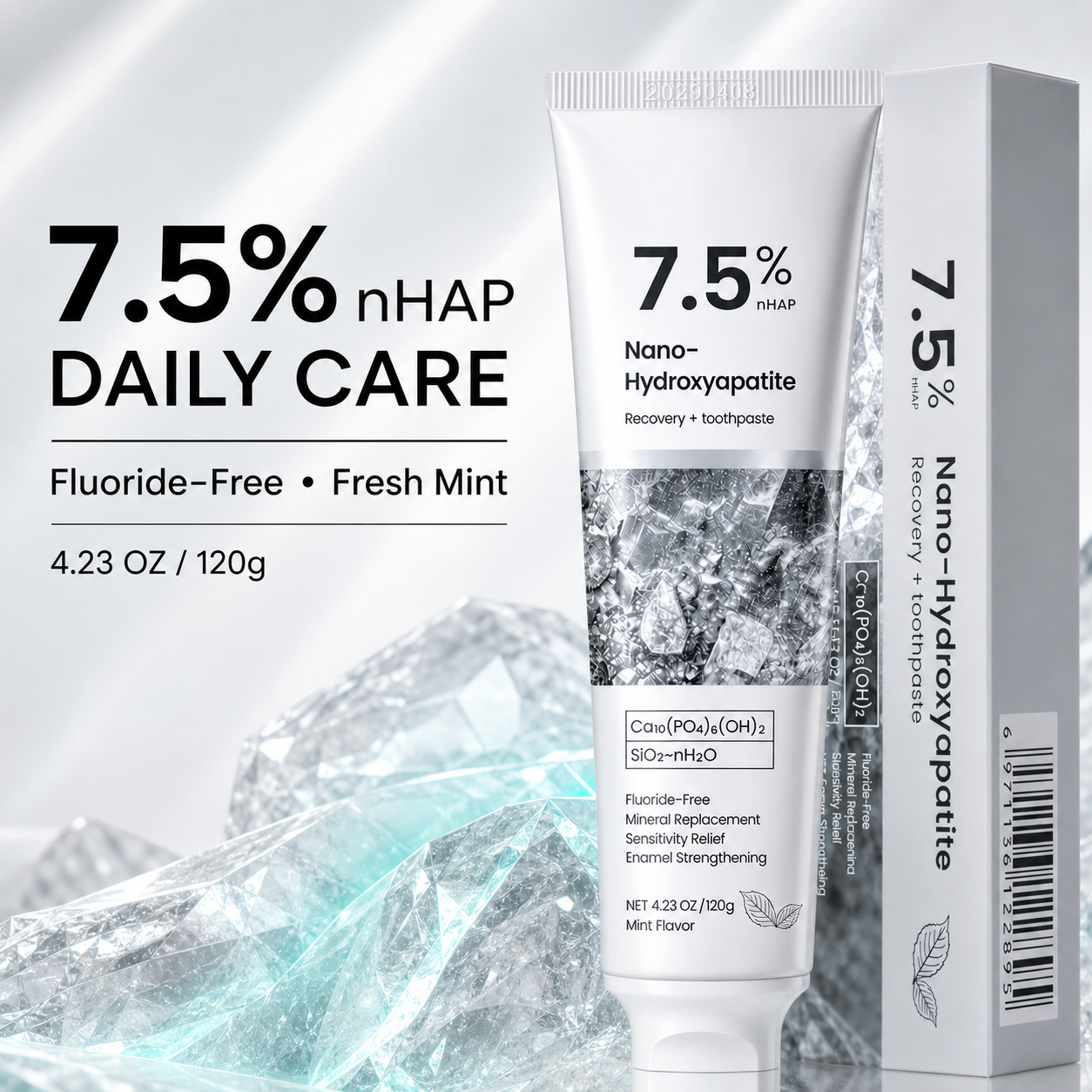 7.5% Nano-Hydroxyapatite Toothpaste