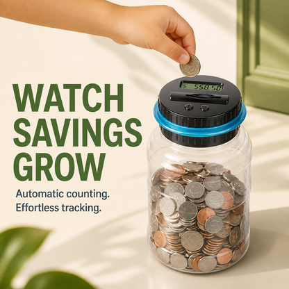 Digital Counting Coin Savings Bank