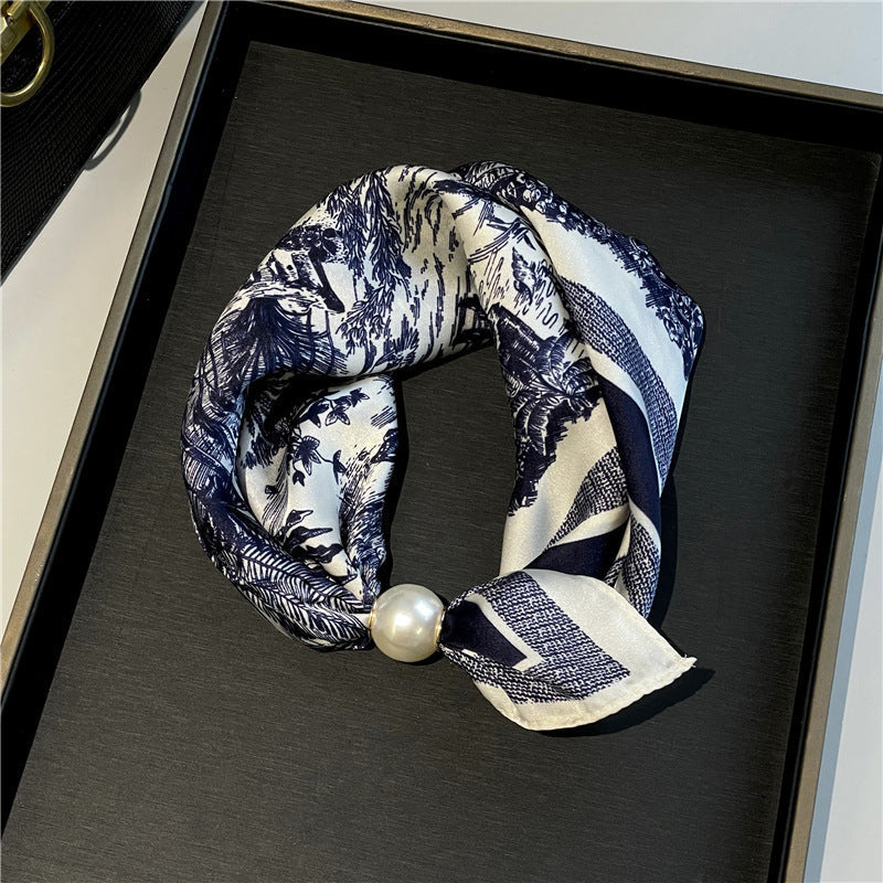 ✨ 50% OFF | Magnetic Pearl Scarf Necklace – Snap On, Style Instantly 🧣