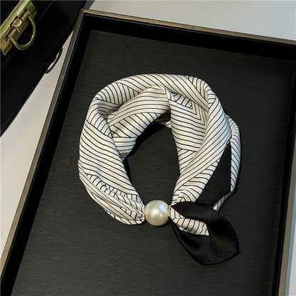 ✨ 50% OFF | Magnetic Pearl Scarf Necklace – Snap On, Style Instantly 🧣