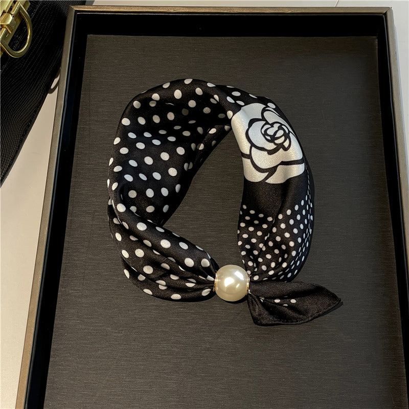 ✨ 50% OFF | Magnetic Pearl Scarf Necklace – Snap On, Style Instantly 🧣