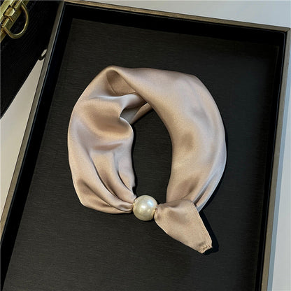 ✨ 50% OFF | Magnetic Pearl Scarf Necklace – Snap On, Style Instantly 🧣