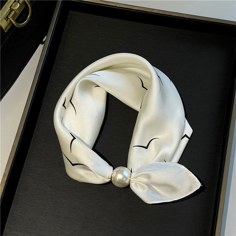 ✨ 50% OFF | Magnetic Pearl Scarf Necklace – Snap On, Style Instantly 🧣