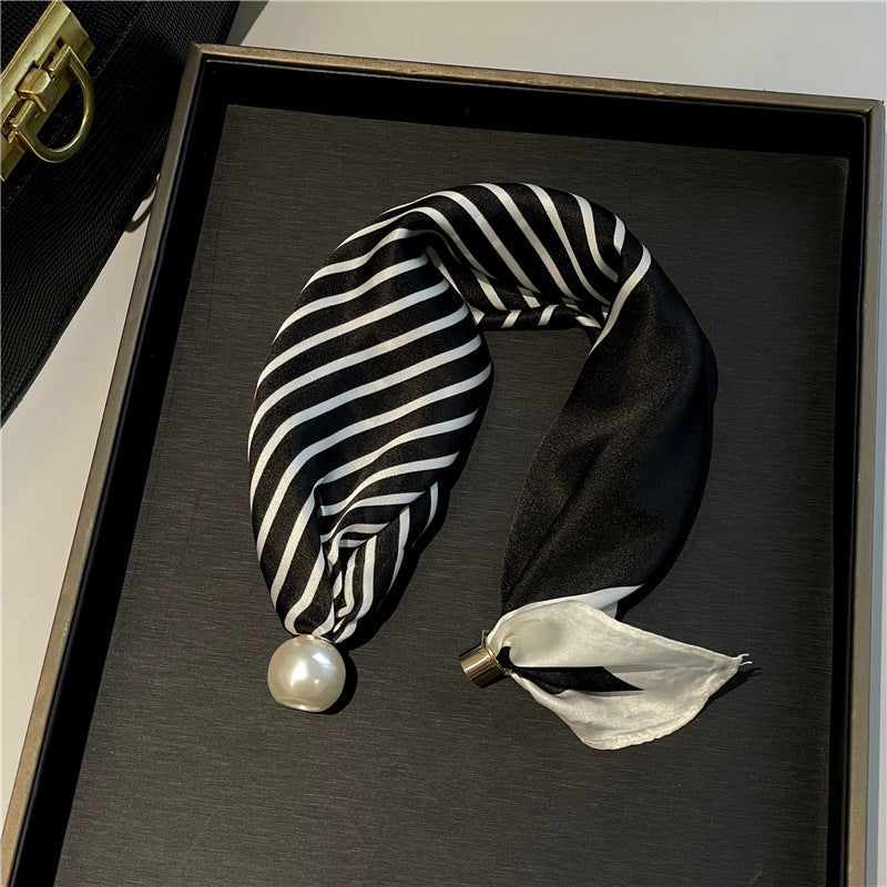 ✨ 50% OFF | Magnetic Pearl Scarf Necklace – Snap On, Style Instantly 🧣