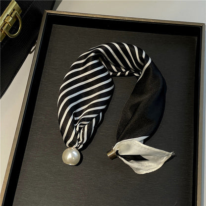 ✨ 50% OFF | Magnetic Pearl Scarf Necklace – Snap On, Style Instantly 🧣