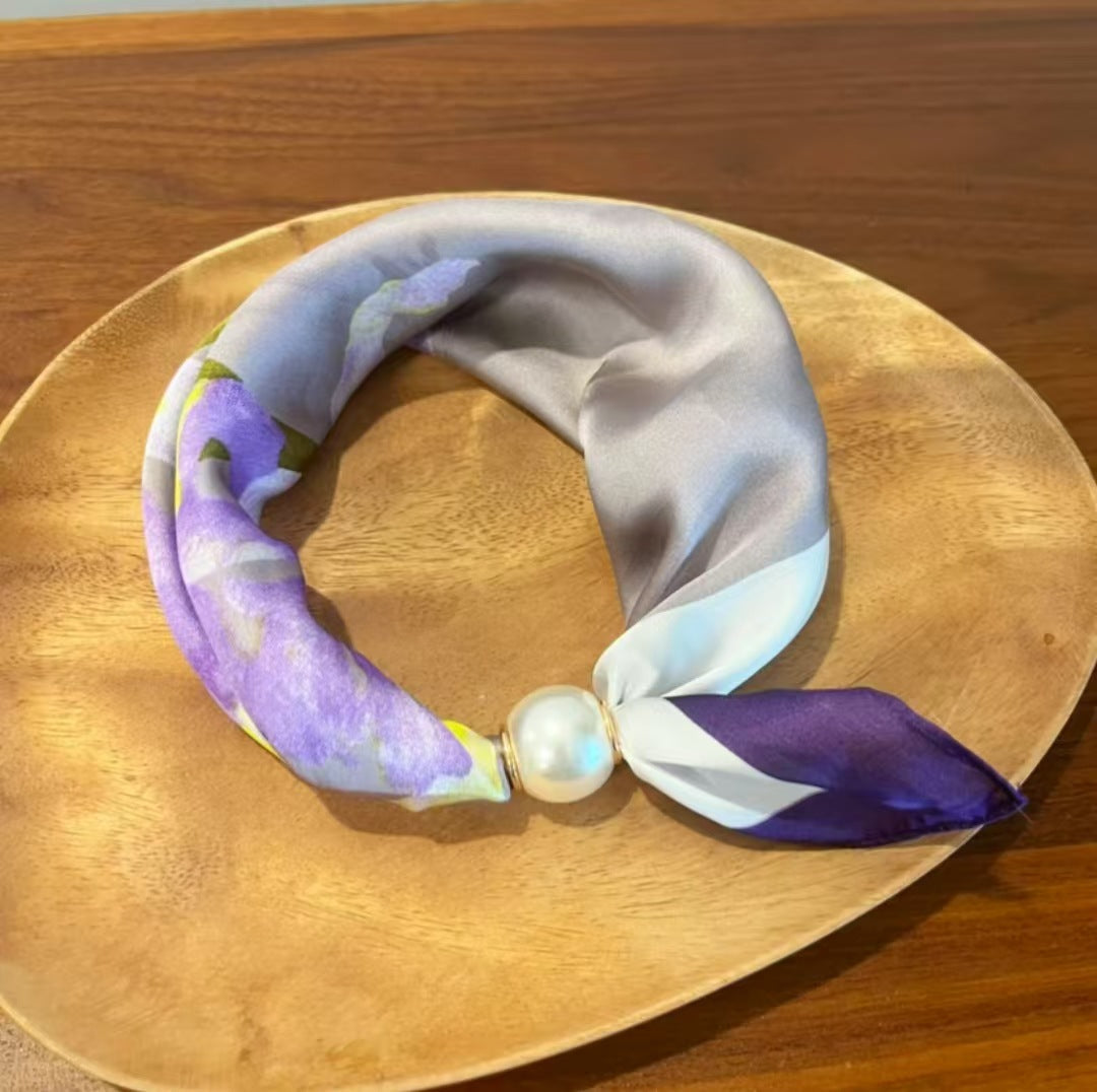 ✨ 50% OFF | Magnetic Pearl Scarf Necklace – Snap On, Style Instantly 🧣