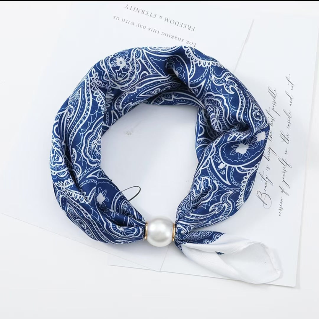 ✨ 50% OFF | Magnetic Pearl Scarf Necklace – Snap On, Style Instantly 🧣