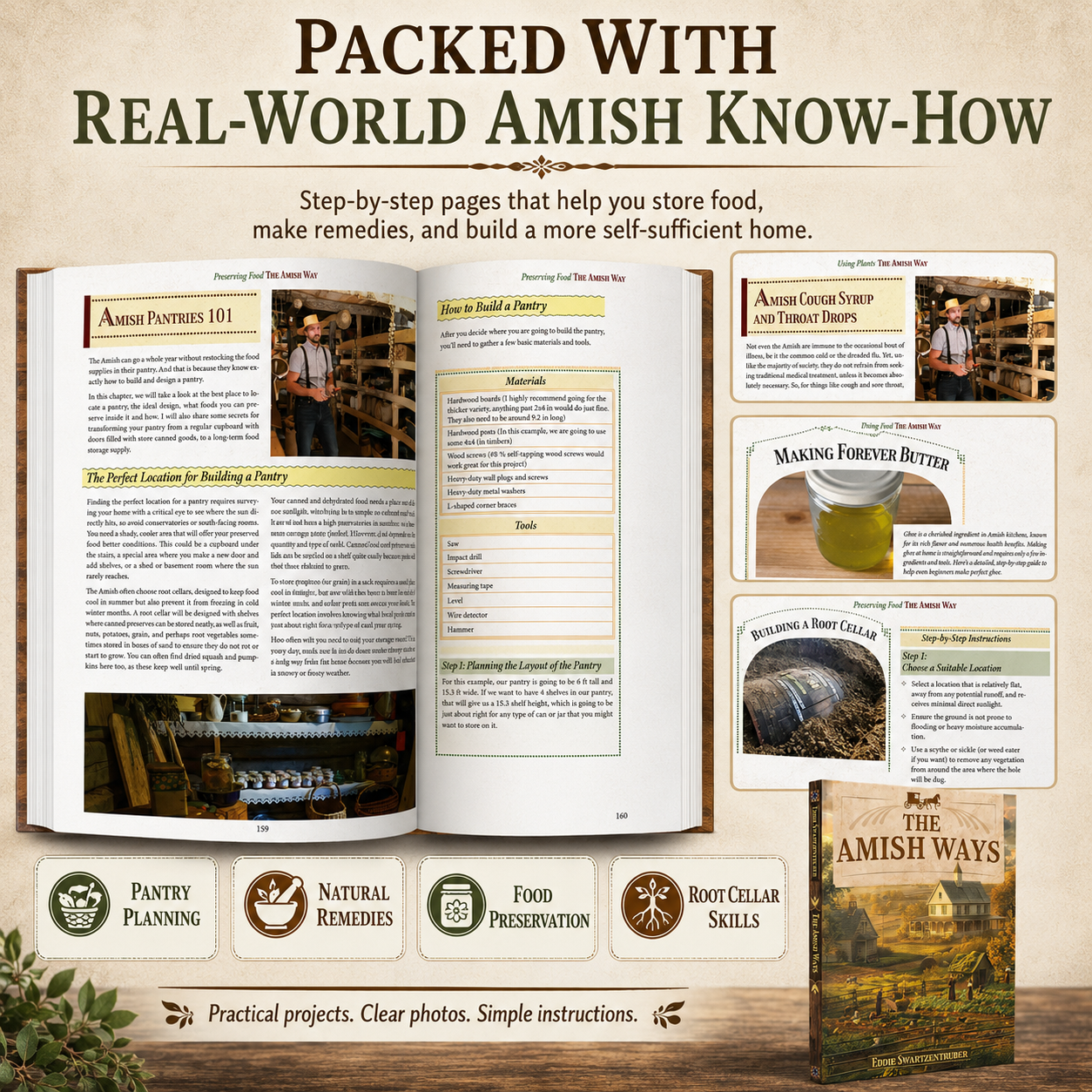 🏡 33% OFF | Practical Self-Sufficiency Guide – Traditional Skills for Food, Pantry & Homestead Living