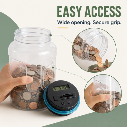 Digital Counting Coin Savings Bank