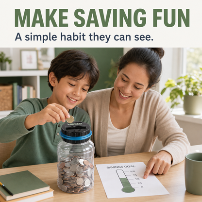 Digital Counting Coin Savings Bank