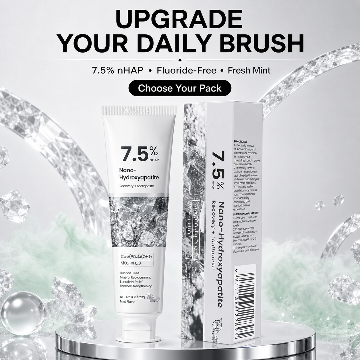 7.5% Nano-Hydroxyapatite Toothpaste