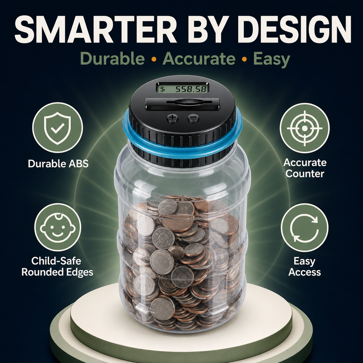 Digital Counting Coin Savings Bank