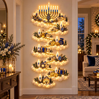 🕎 49% OFF | Glowing Hanukkah Wall Decor – 4 Festival of Lights Designs