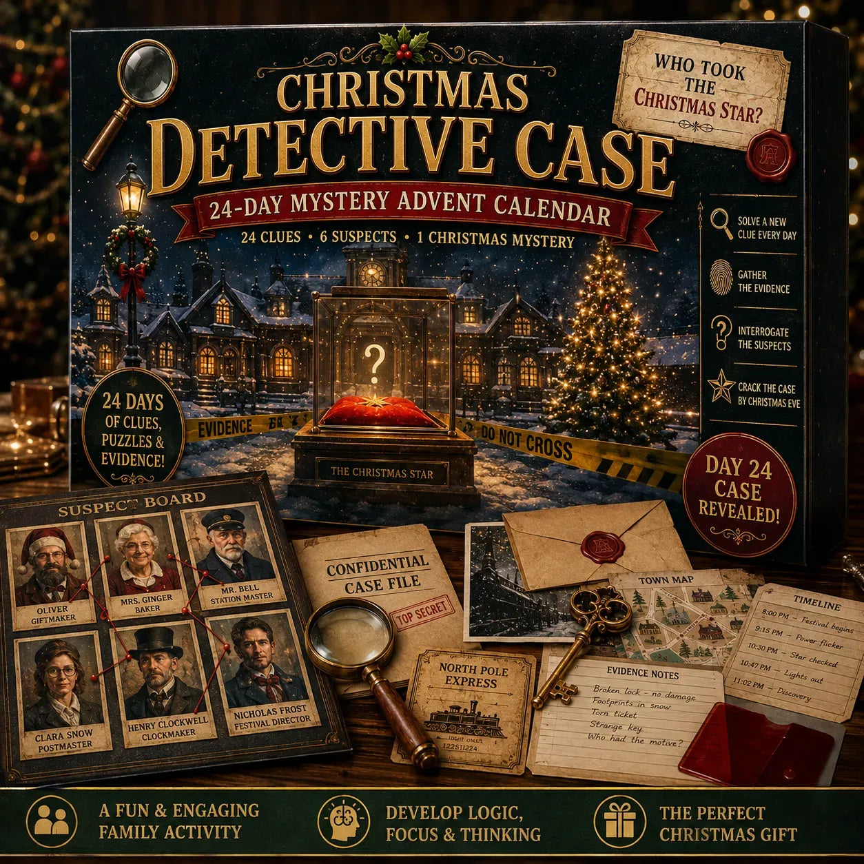 🎄 50% OFF – 24 Days. 24 Clues. One Mystery to Solve. 🕵️