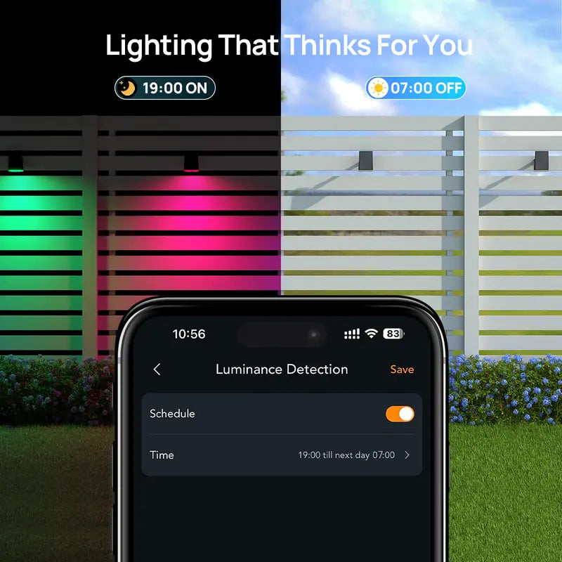 🌈 40% OFF | Smart Solar Color-Changing Landscape Spotlights – App-Controlled 2-Pack