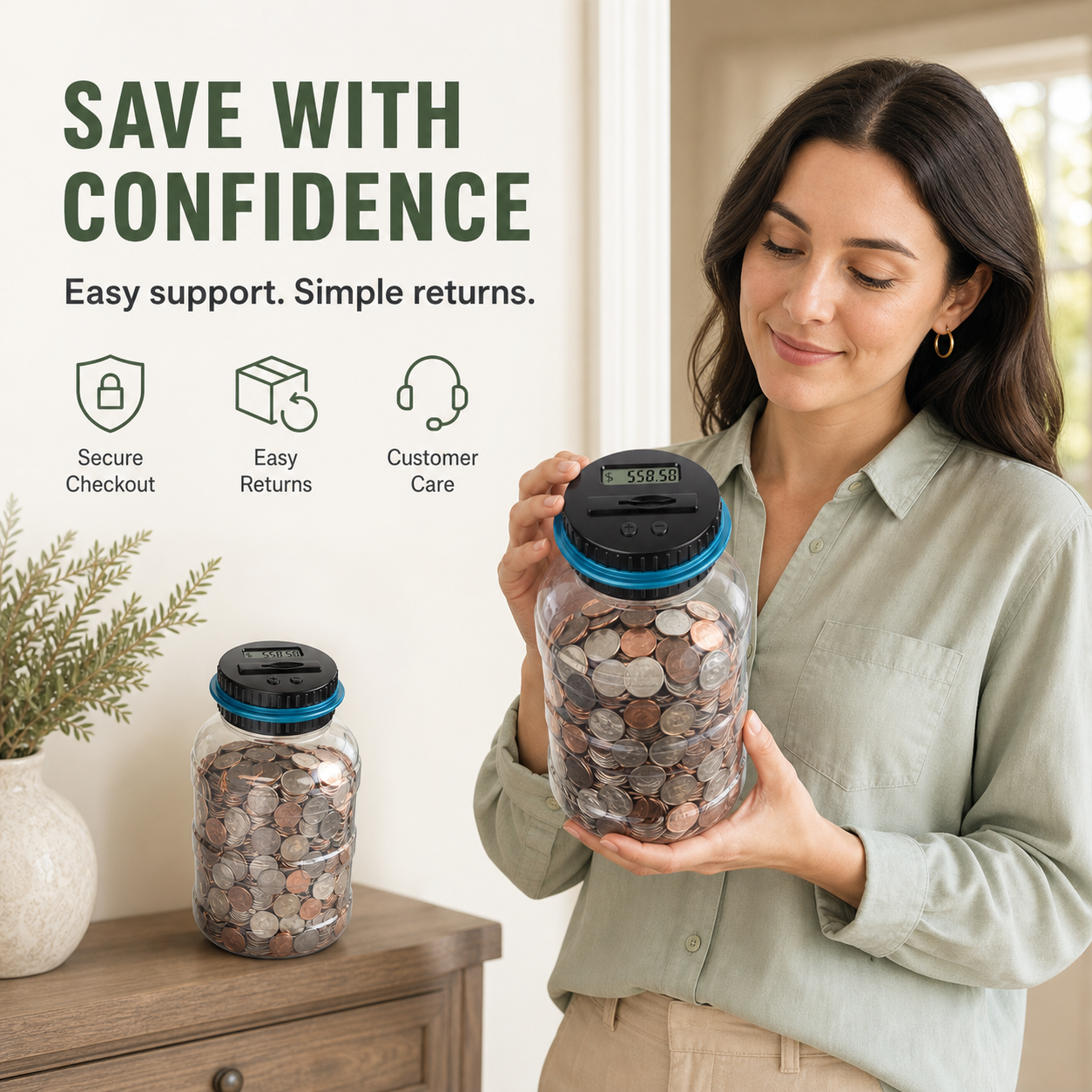 Digital Counting Coin Savings Bank
