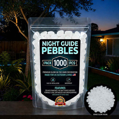 💥The dazzling beauty of the garden at night💥 🌈Colorful glow-in-the-dark garden stones