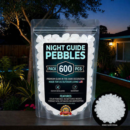 💥The dazzling beauty of the garden at night💥 🌈Colorful glow-in-the-dark garden stones