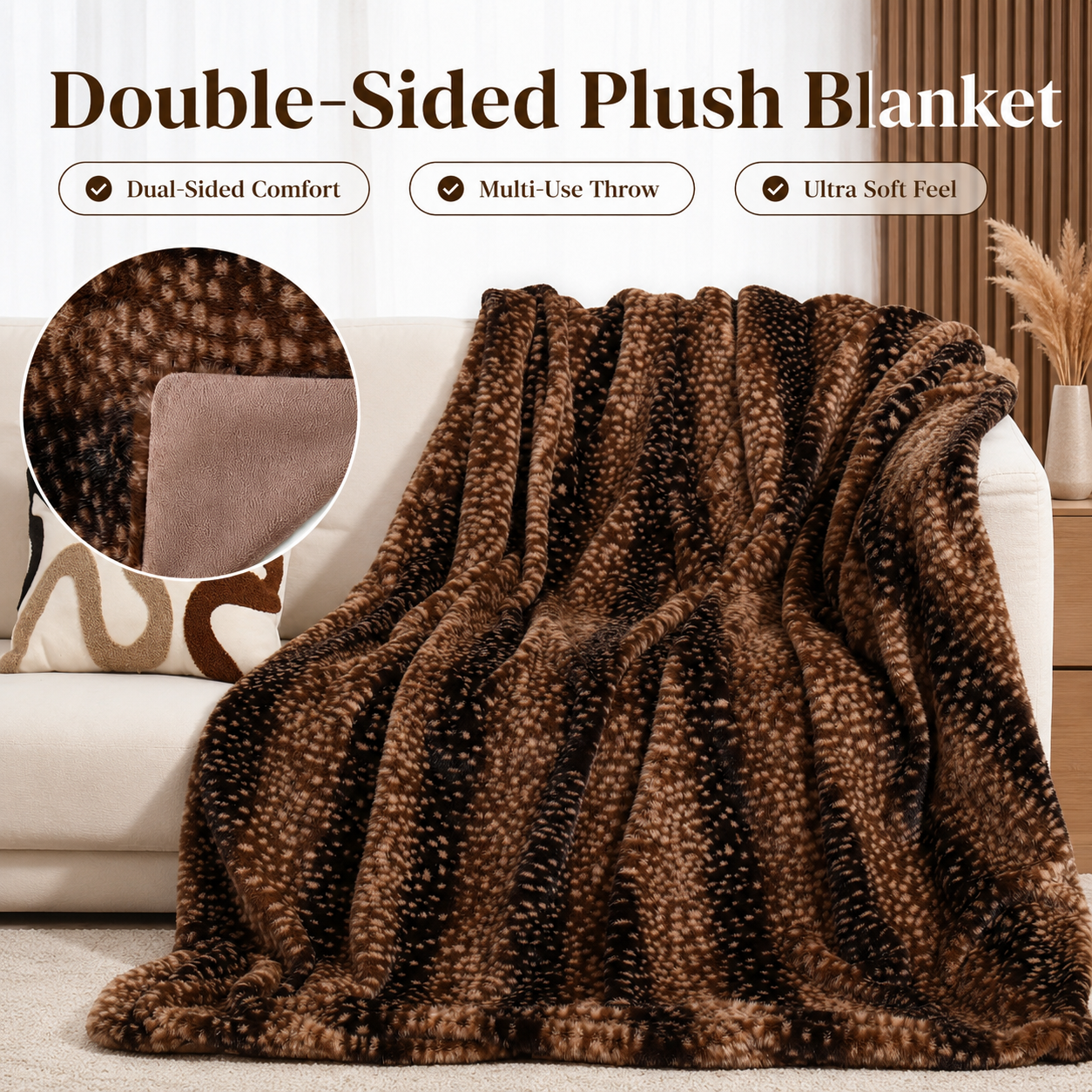 ✨ Cozy Season Offer | Double-Sided Plush Blanket — Buy More, Save More