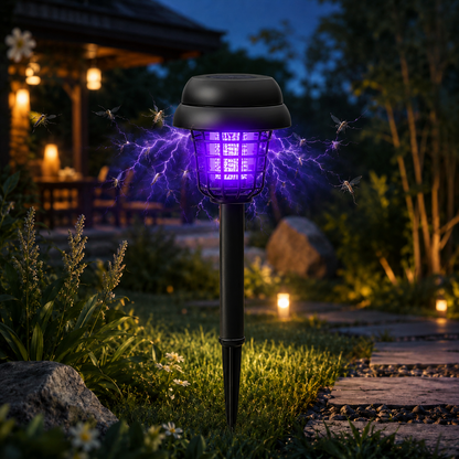 🔥🔥 Father's Day Special:🦟❌ Solar-Powered Mosquito Killer Lamp – Outdoor LED Bug Zapper & Garden Landscape Light 🔋