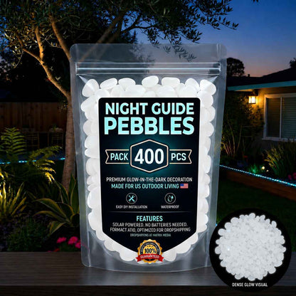 💥The dazzling beauty of the garden at night💥 🌈Colorful glow-in-the-dark garden stones