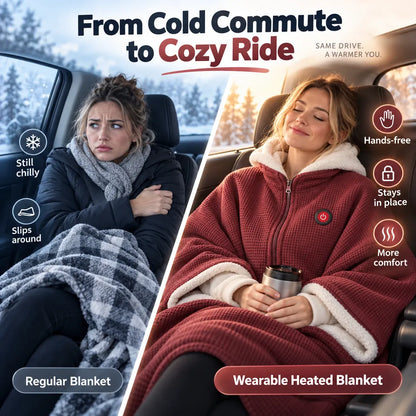 🧣Wearable Heated Blanket – Cozy Hands-Free Warmth☀️