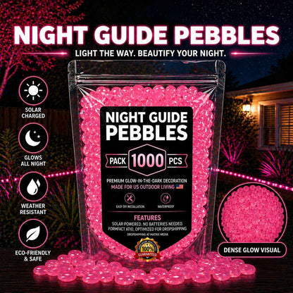 💥The dazzling beauty of the garden at night💥 🌈Colorful glow-in-the-dark garden stones