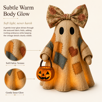 🎃👻 Cozy Spooky Vibes! LED Pumpkin Ghost Decor 🔥40% OFF