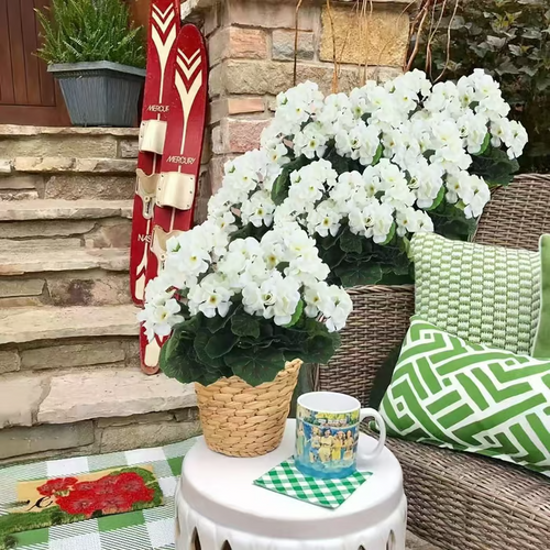 🌸 LAST DAY 70%OFF🌸 Bundles Artificial Geranium Flowers For Outdoors Geranium Flowers Outdoor Artificial Flowers UV Resistant Garden Plants Faux Flowers For Home Kitchen Table Centerpieces Patio Decor