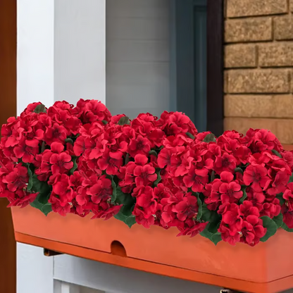 🌸 LAST DAY 70%OFF🌸 Bundles Artificial Geranium Flowers For Outdoors Geranium Flowers Outdoor Artificial Flowers UV Resistant Garden Plants Faux Flowers For Home Kitchen Table Centerpieces Patio Decor
