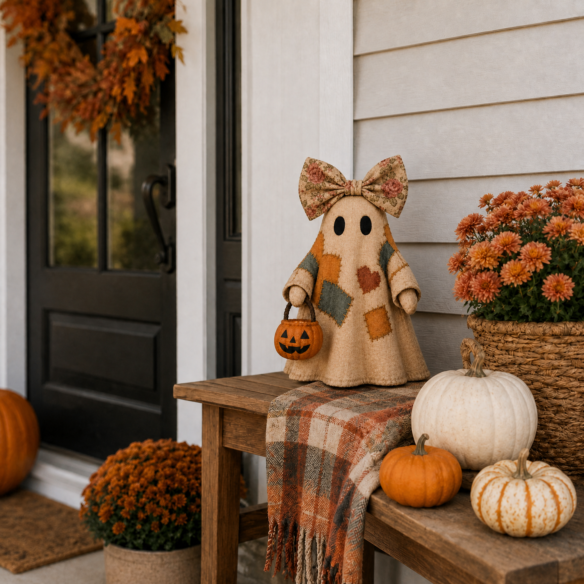 🎃👻 Cozy Spooky Vibes! LED Pumpkin Ghost Decor 🔥40% OFF