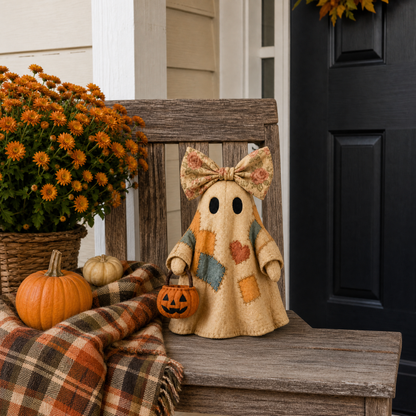 🎃👻 Cozy Spooky Vibes! LED Pumpkin Ghost Decor 🔥40% OFF
