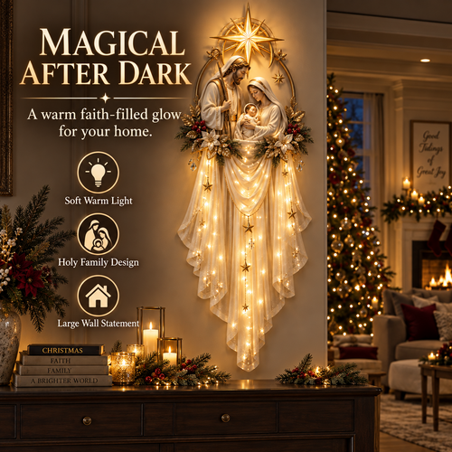 ✝️ Save 55% | Holy Family Star Veil™ – Bring the Christmas Story to Life in a Warm Cascade of Light
