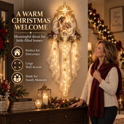 ✝️ Save 55% | Holy Family Star Veil™ – Bring the Christmas Story to Life in a Warm Cascade of Light