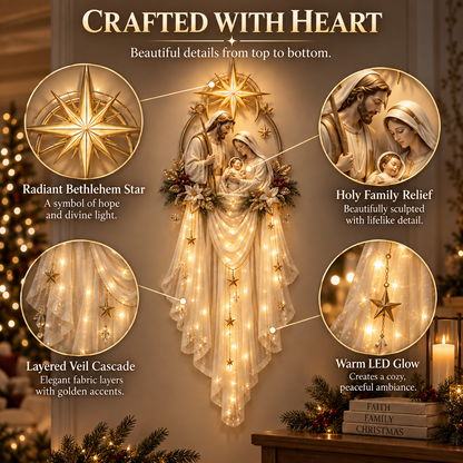 ✝️ Save 55% | Holy Family Star Veil™ – Bring the Christmas Story to Life in a Warm Cascade of Light