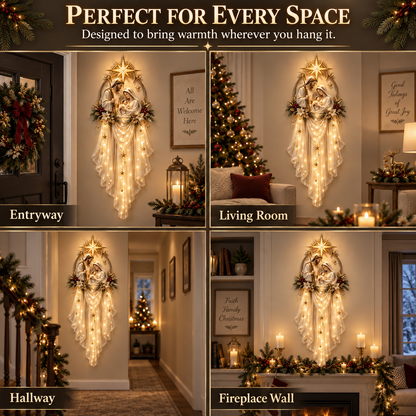 ✝️ Save 55% | Holy Family Star Veil™ – Bring the Christmas Story to Life in a Warm Cascade of Light