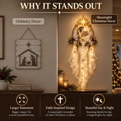 ✝️ Save 55% | Holy Family Star Veil™ – Bring the Christmas Story to Life in a Warm Cascade of Light