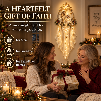 ✝️ Save 55% | Holy Family Star Veil™ – Bring the Christmas Story to Life in a Warm Cascade of Light