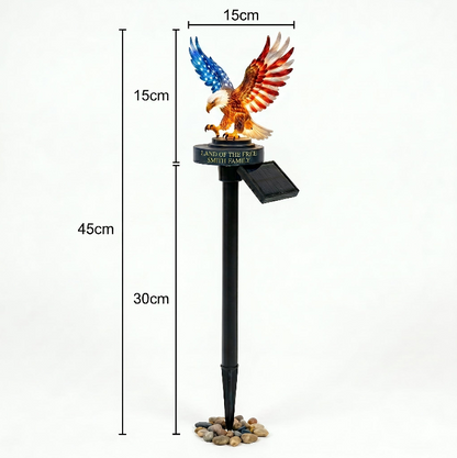 🇺🇸 Celebrate 250 Years of Freedom 🦅 Solar Eagle Garden Stake