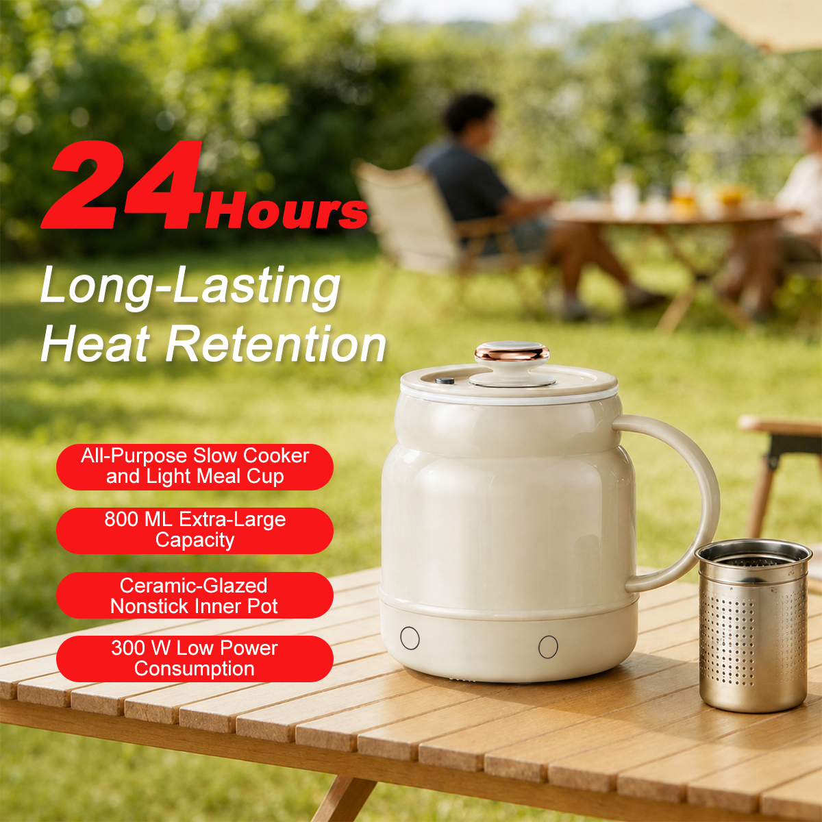 🔥 Limited-Time Offer! FREE Shipping|☕ Portable Electric Cooking Mug – 800ML Multi-Function Hot Cup for Milk, Water, Soup & Travel ✈️