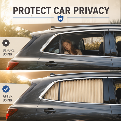 🚗4 Pcs Magnetic Car Side Window Sun Shades