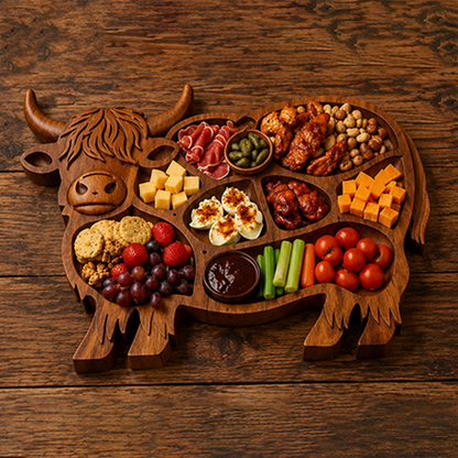 🔥🔥 Father's Day Special: Limited-Time Free Shipping! 49% OFF: Rustic Cow-Shaped Charcuterie Board