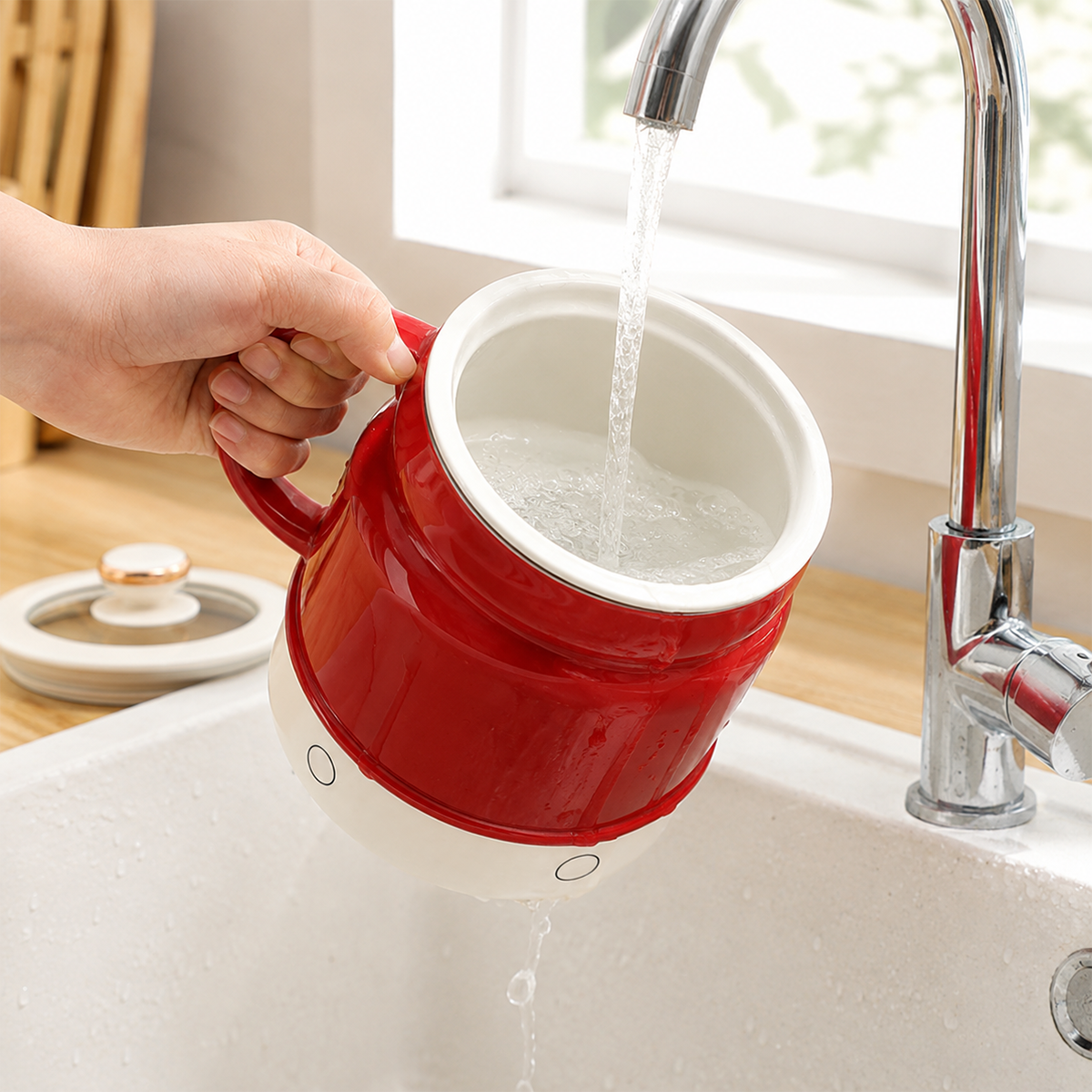 🔥 Limited-Time Offer! FREE Shipping|☕ Portable Electric Cooking Mug – 800ML Multi-Function Hot Cup for Milk, Water, Soup & Travel ✈️