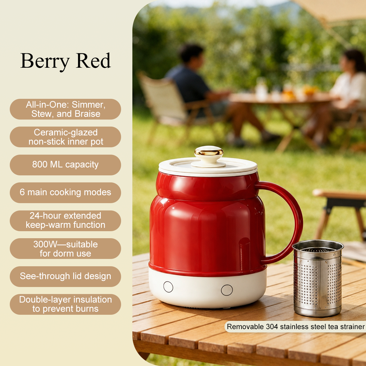 🔥 Limited-Time Offer! FREE Shipping|☕ Portable Electric Cooking Mug – 800ML Multi-Function Hot Cup for Milk, Water, Soup & Travel ✈️