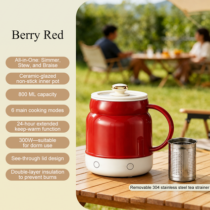 🔥 Limited-Time Offer! FREE Shipping|☕ Portable Electric Cooking Mug – 800ML Multi-Function Hot Cup for Milk, Water, Soup & Travel ✈️