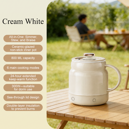 🔥 Limited-Time Offer! FREE Shipping|☕ Portable Electric Cooking Mug – 800ML Multi-Function Hot Cup for Milk, Water, Soup & Travel ✈️