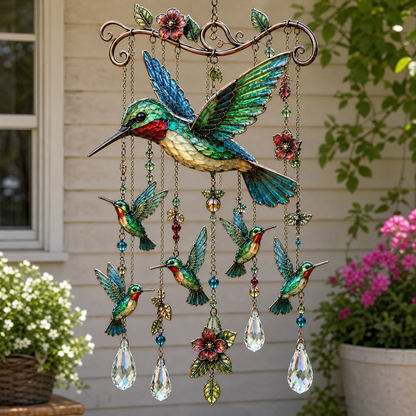 🔥🔥 Last Day 50% OFF 🐦 Hummingbird Wind Chime 🎐 Beauty & Melody in Every Breeze