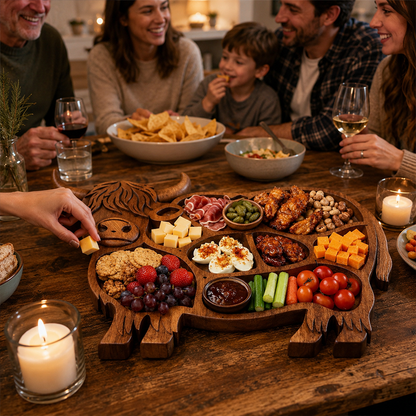 🔥🔥 Father's Day Special: Limited-Time Free Shipping! 49% OFF: Rustic Cow-Shaped Charcuterie Board