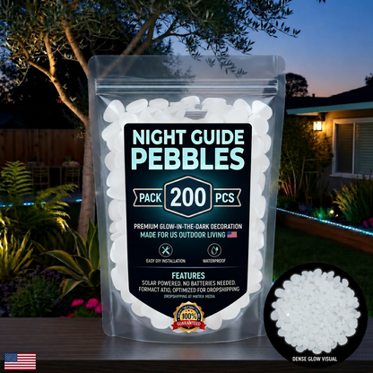 💥The dazzling beauty of the garden at night💥 🌈Colorful glow-in-the-dark garden stones