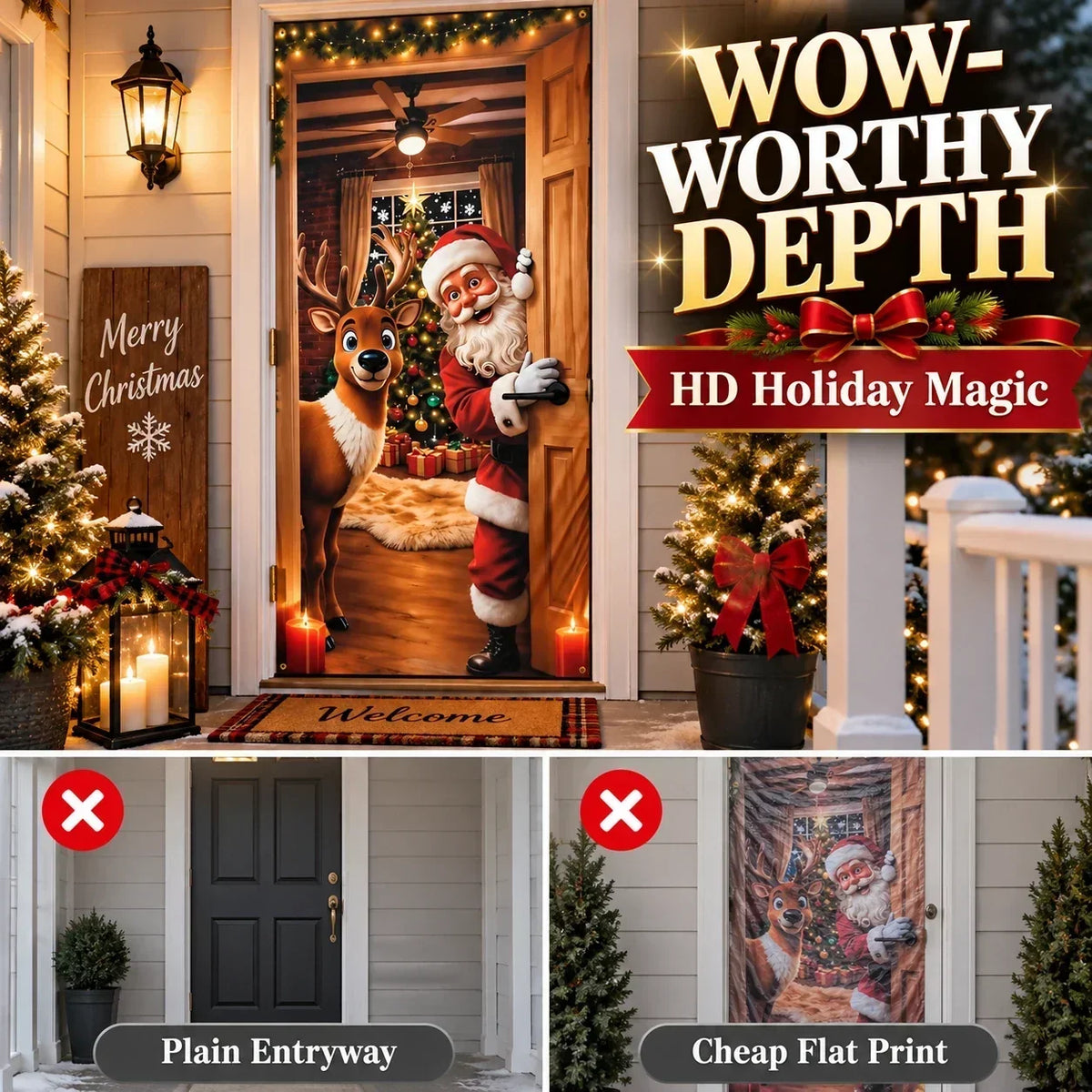 🎄 Christmas Edition | Full-Door Holiday Makeover – Now 40% OFF